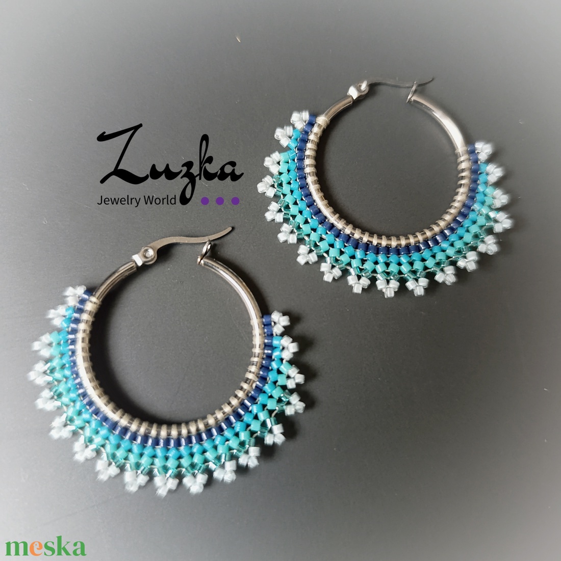 Karika fülik - ékszer - fülbevaló - karika fülbevaló - Meska.hu