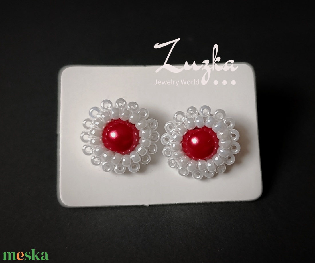 Aprócska bedugós fülbevaló - ékszer - fülbevaló - pötty fülbevaló - Meska.hu