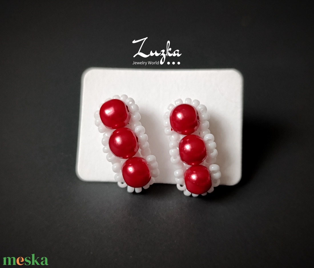 Bedugós fülbevaló - ékszer - fülbevaló - pötty fülbevaló - Meska.hu