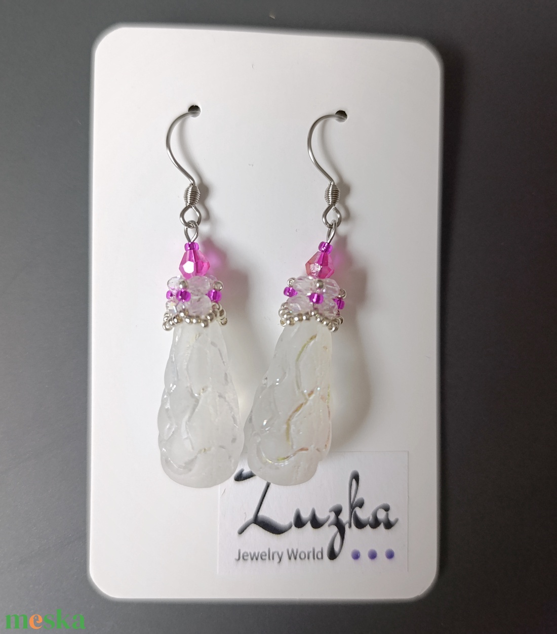 Különleges lógós fülbevaló - ékszer - fülbevaló - lógó fülbevaló - Meska.hu