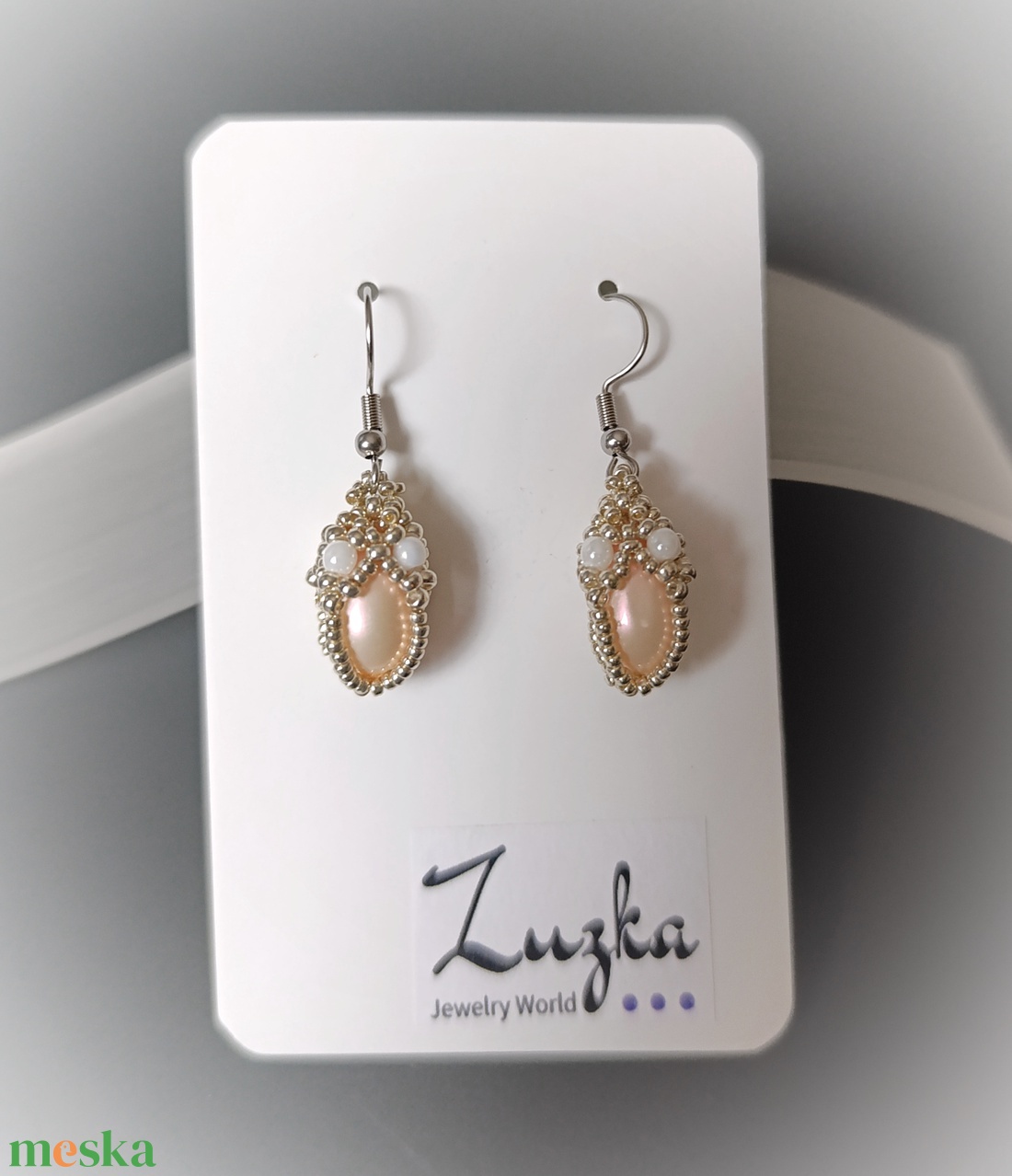 Csepp fülbevaló - ékszer - fülbevaló - lógó fülbevaló - Meska.hu