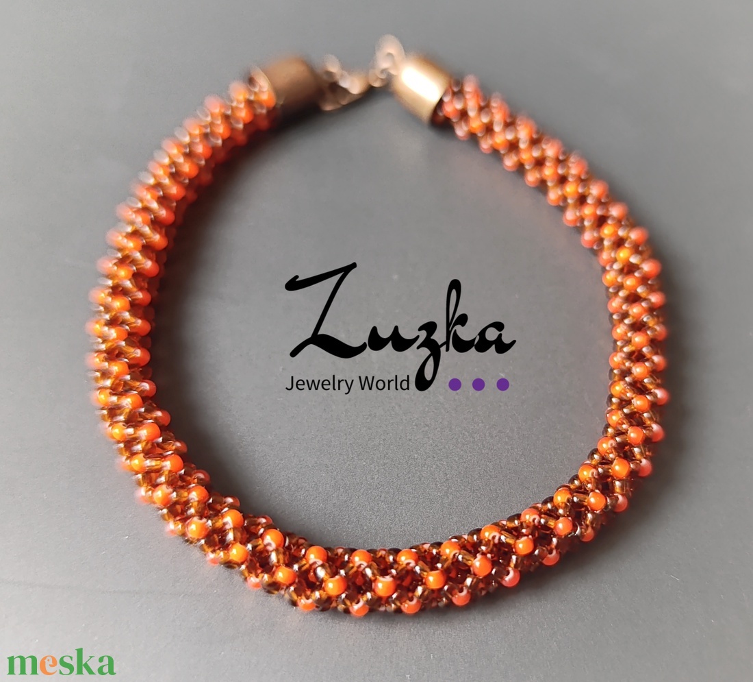 Őszi karkötők - ékszer - karkötő - gyöngyös karkötő - Meska.hu