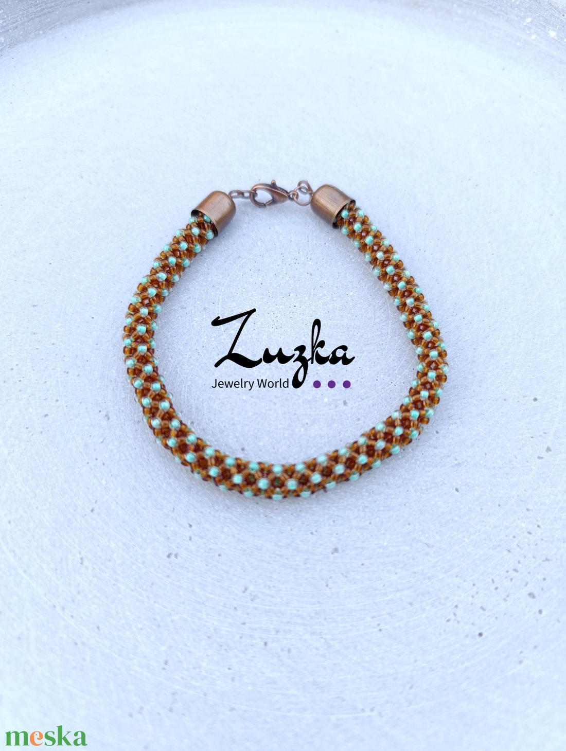 Őszi karkötők - ékszer - karkötő - gyöngyös karkötő - Meska.hu