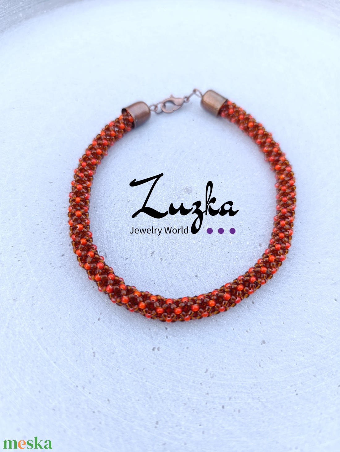 Őszi karkötők - ékszer - karkötő - gyöngyös karkötő - Meska.hu