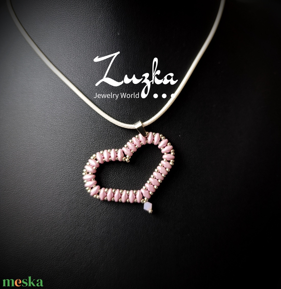 Szívmedálos nyakláncok - ékszer - nyaklánc - medálos nyaklánc - Meska.hu