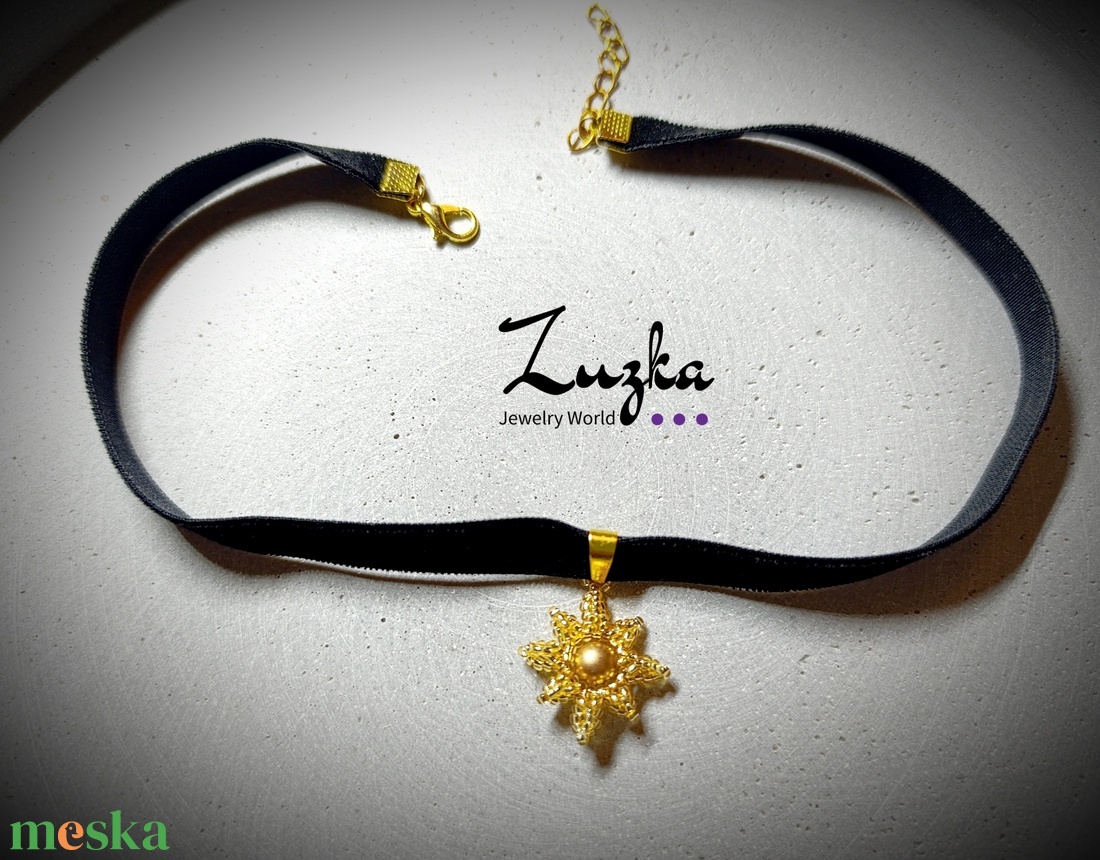 Choker nyaklánc, nyakpánt - ékszer - nyaklánc - nyakpánt, gallér - Meska.hu