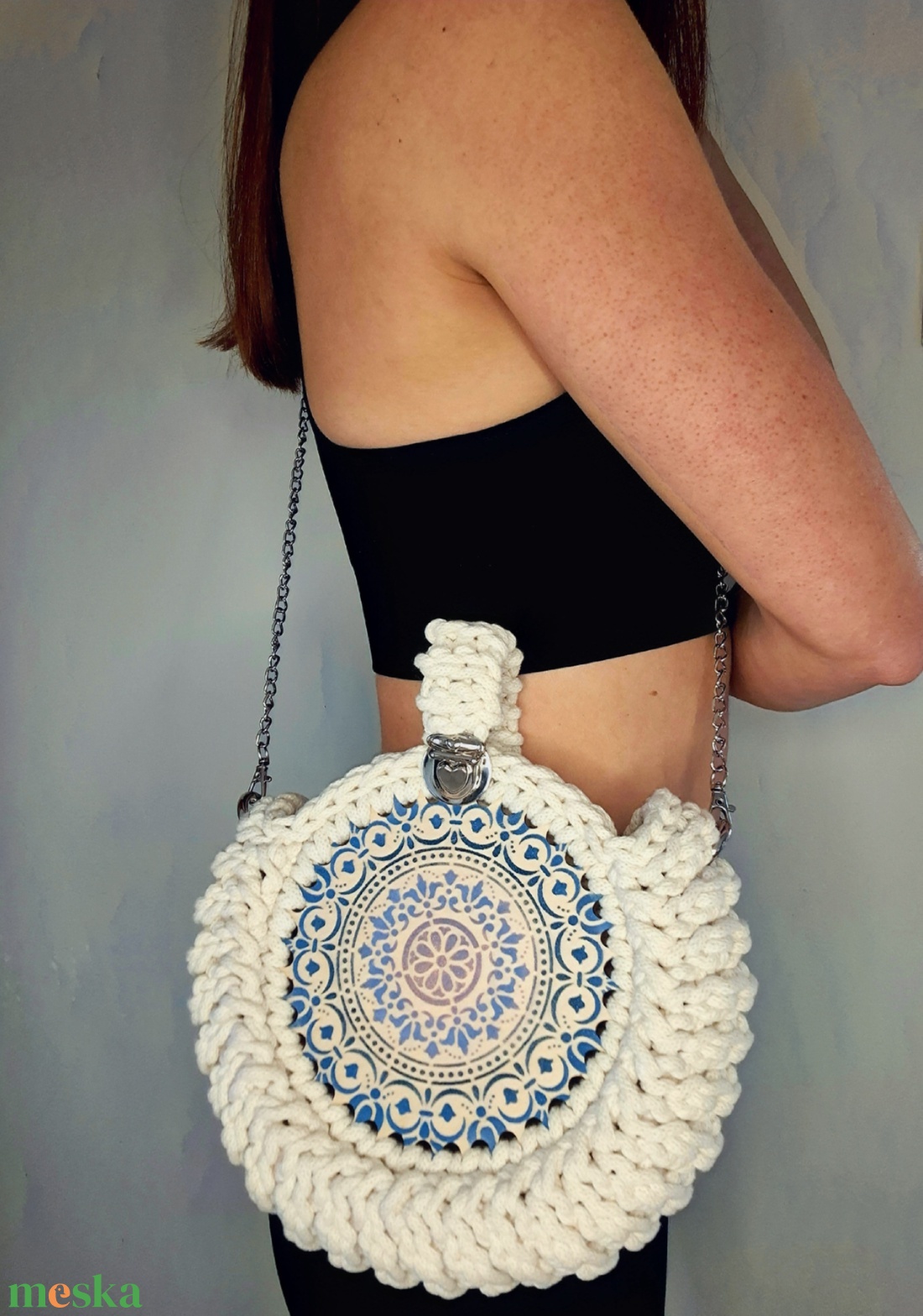 A lélek útján - egyedi stílusú horgolt táska - táska & tok - kézitáska & válltáska - kézitáska - Meska.hu