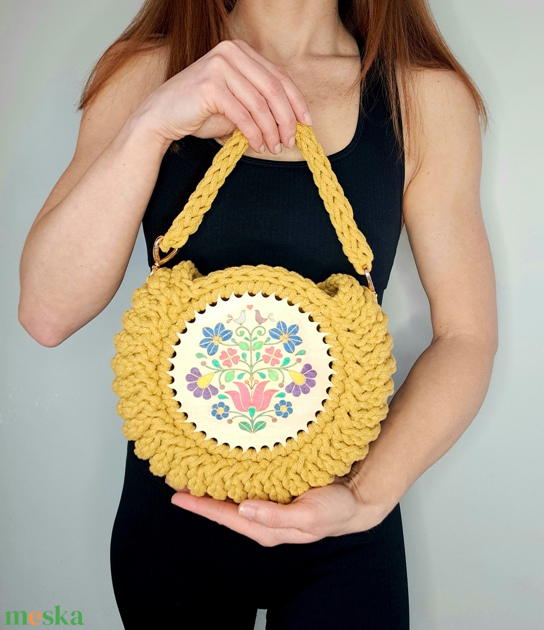 A tradíció útján - egyedi stílusú horgolt táska - táska & tok - kézitáska & válltáska - kézitáska - Meska.hu