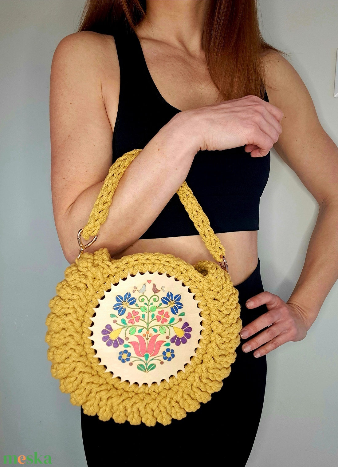 A tradíció útján - egyedi stílusú horgolt táska - táska & tok - kézitáska & válltáska - kézitáska - Meska.hu