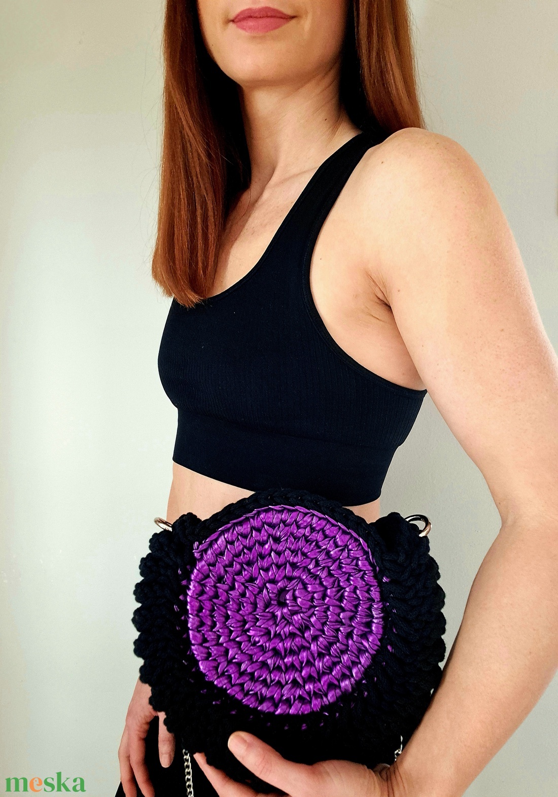 Shell válltáska egyedi stílusú horgolt táska - táska & tok - kézitáska & válltáska - kézitáska - Meska.hu