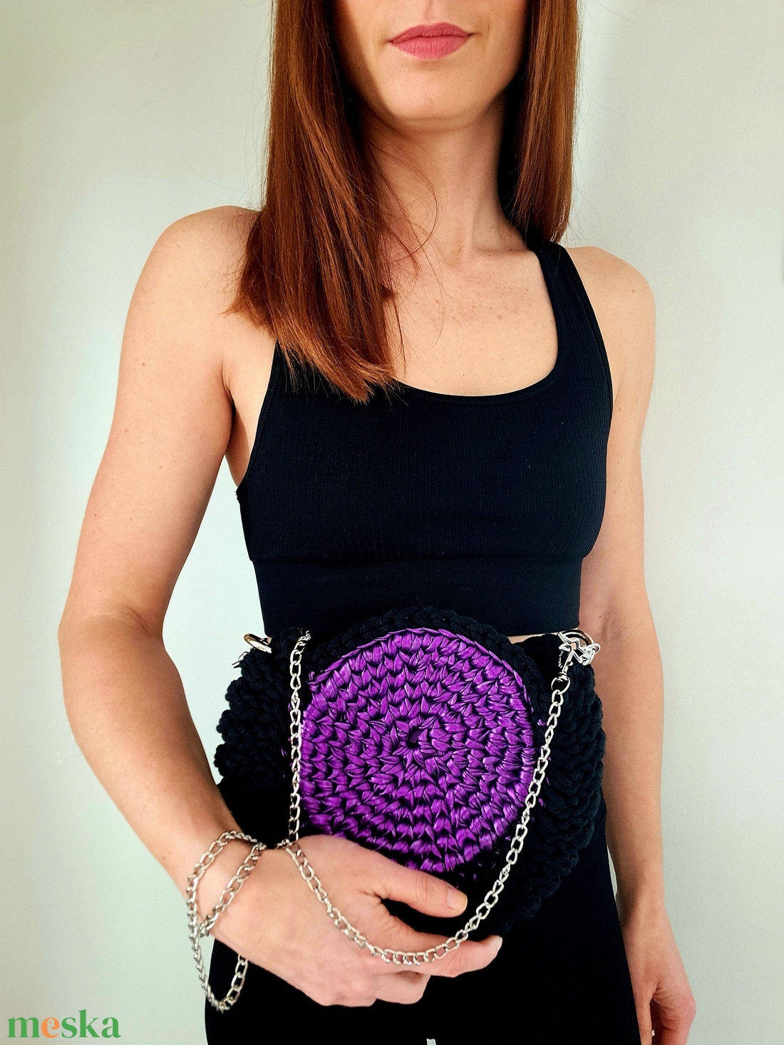 Shell válltáska egyedi stílusú horgolt táska - táska & tok - kézitáska & válltáska - kézitáska - Meska.hu