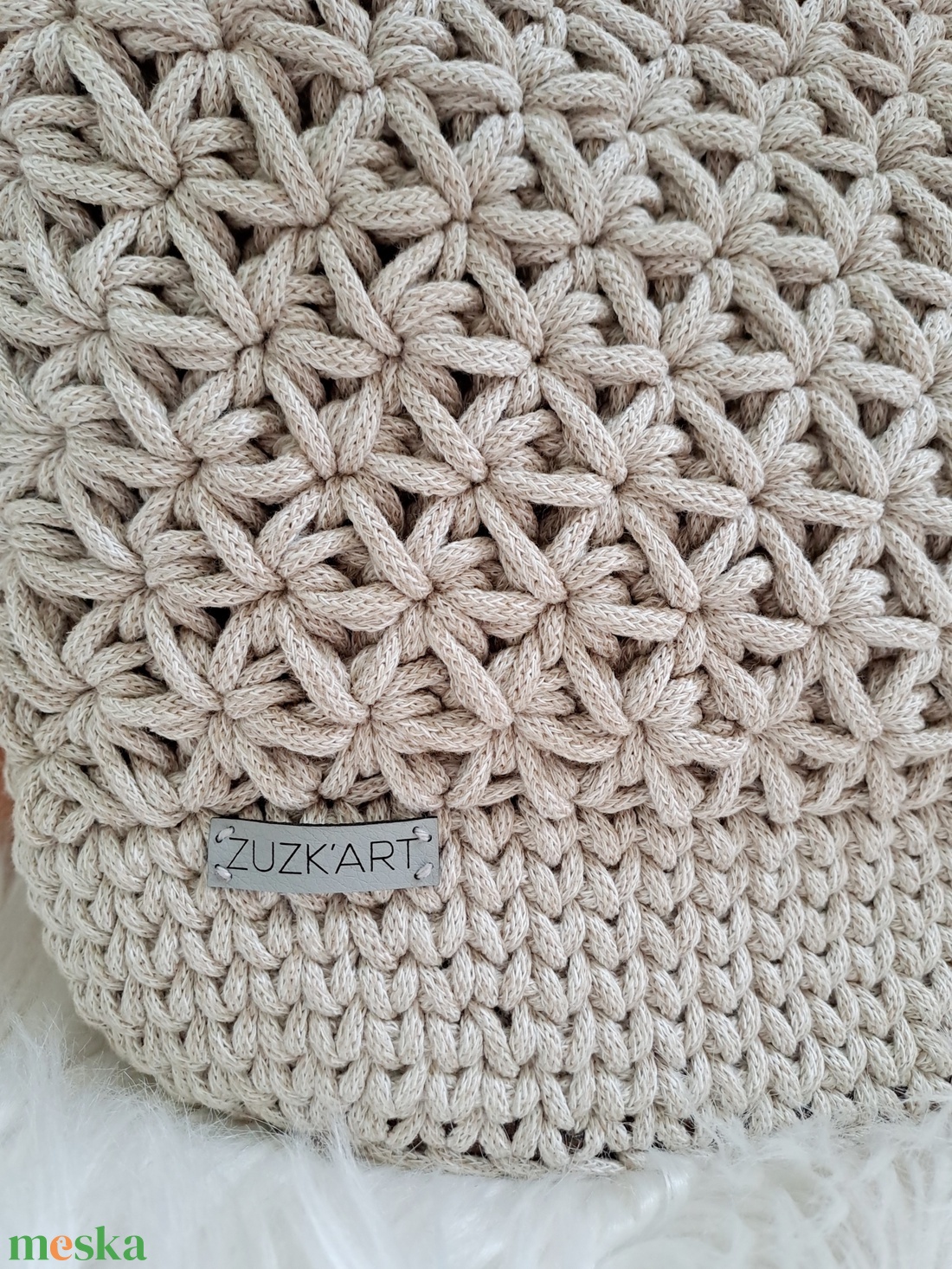 Rella shopper egyedi stílusú horgolt táska - táska & tok - kézitáska & válltáska - nagy pakolós táska - Meska.hu