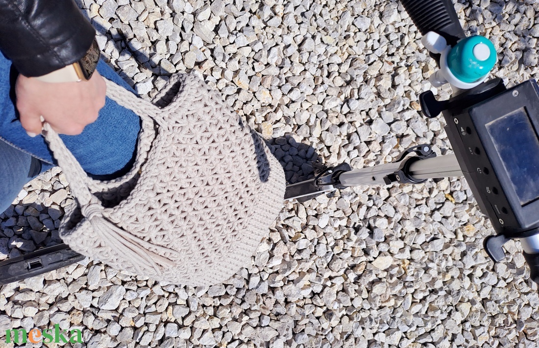 Rella shopper egyedi stílusú horgolt táska - táska & tok - kézitáska & válltáska - nagy pakolós táska - Meska.hu