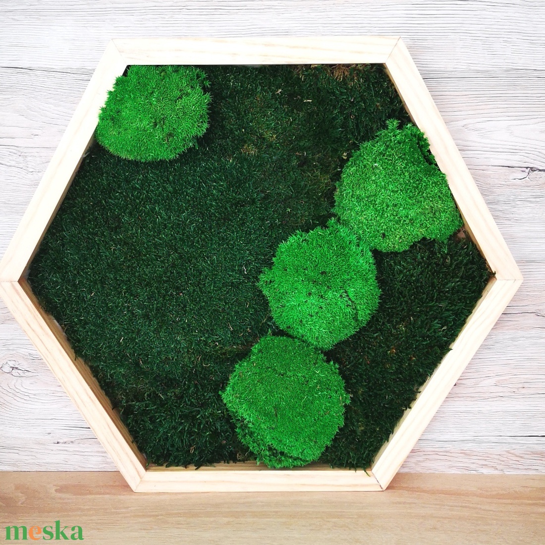 Hexagon mohakép 1 - otthon & életmód - dekoráció - fali és függő dekoráció - falra akasztható dekor - Meska.hu