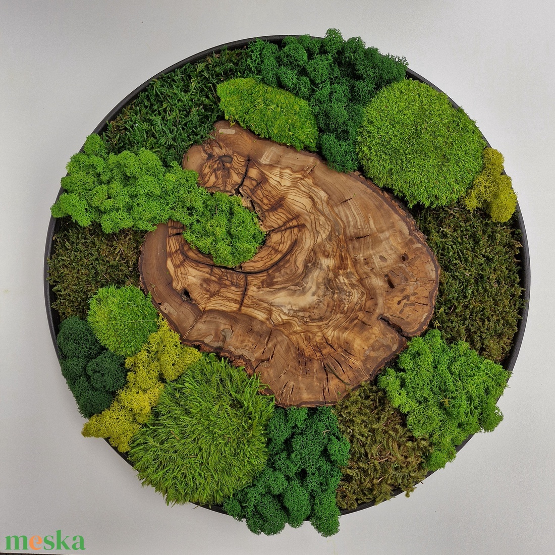 Mohakép egzotikus olajfával 45 cm - otthon & életmód - dekoráció - fali és függő dekoráció - falra akasztható dekor - Meska.hu