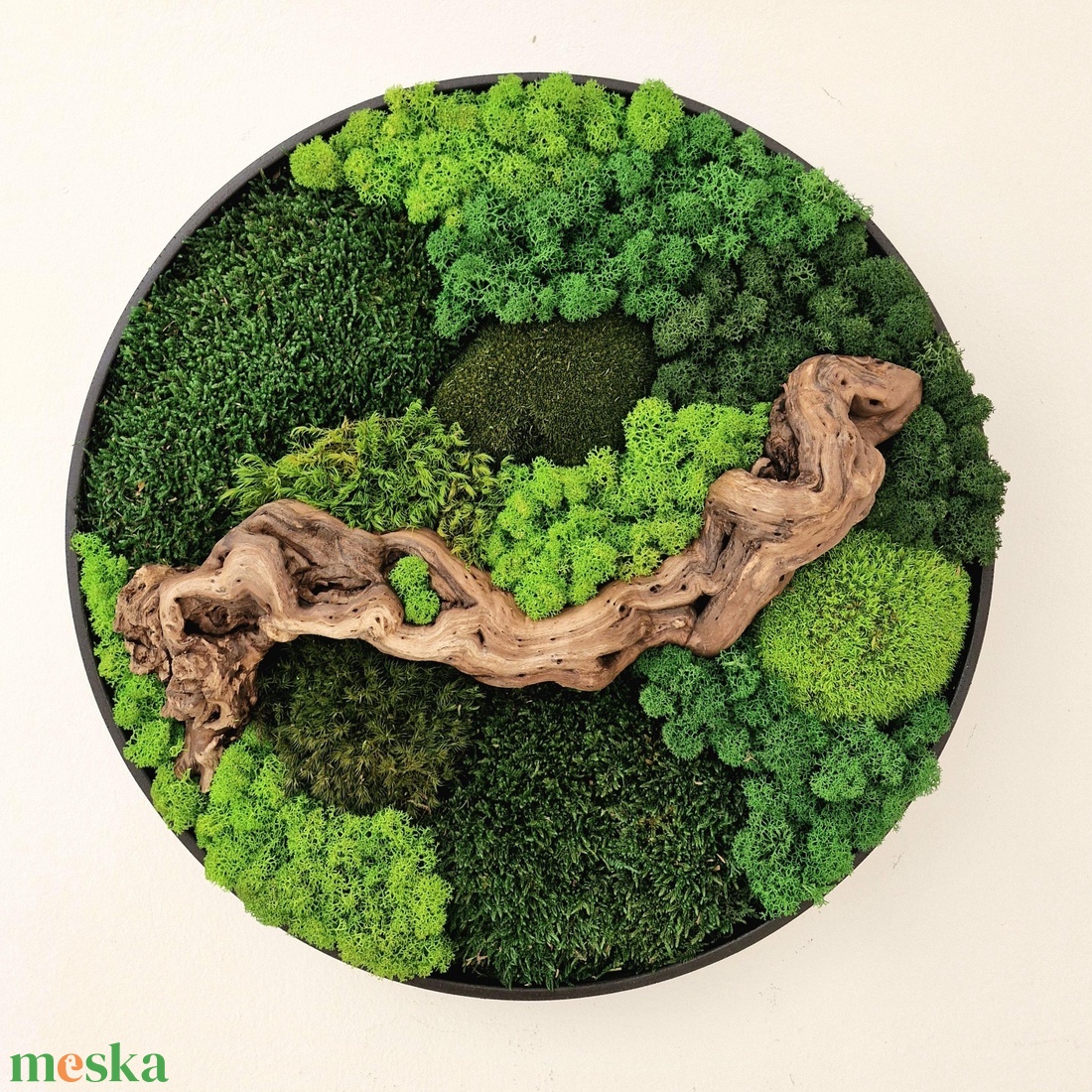 Kör mohakép FOREST-5 45 cm - Zuzmócity - otthon & életmód - dekoráció - fali és függő dekoráció - zuzmókép, mohakép - Meska.hu