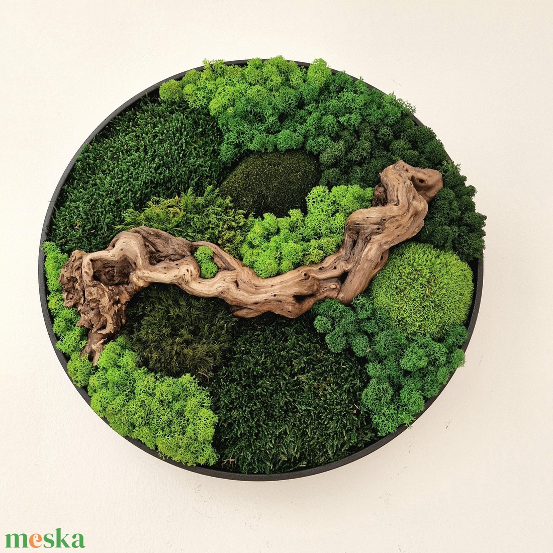 Kör mohakép FOREST-5 45 cm - Zuzmócity - otthon & életmód - dekoráció - fali és függő dekoráció - zuzmókép, mohakép - Meska.hu