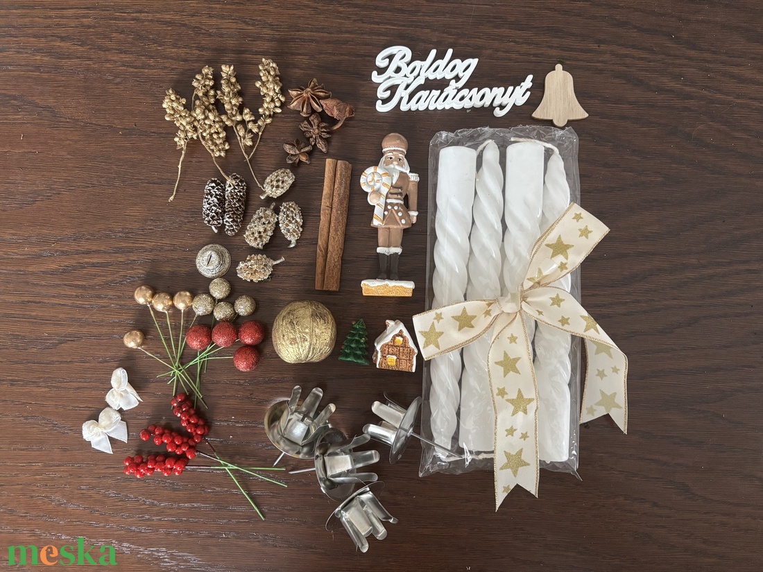 50 darabos DIY Adventi koszorú táska - diy (csináld magad) - egységcsomag - Meska.hu