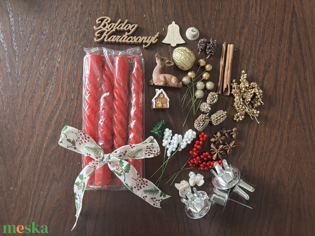 50 darabos DIY Adventi koszorú táska - diy (csináld magad) - egységcsomag - Meska.hu