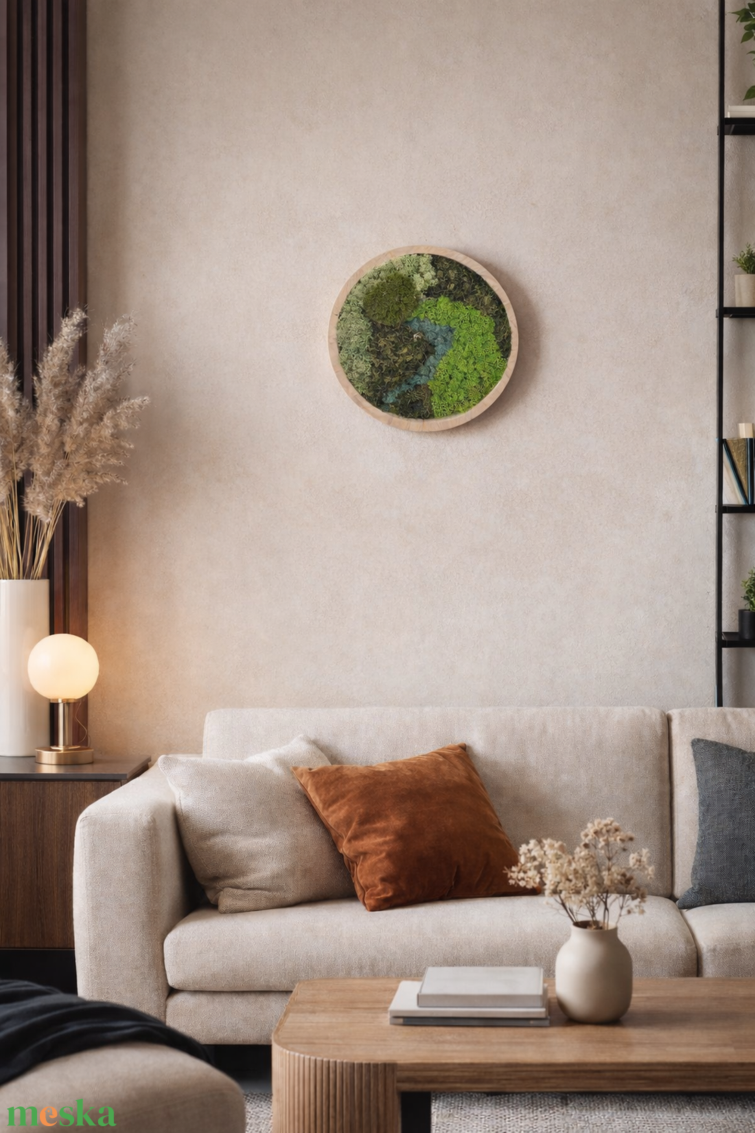 Kör alakú zuzmókép - otthon & életmód - dekoráció - fali és függő dekoráció - zuzmókép, mohakép - Meska.hu