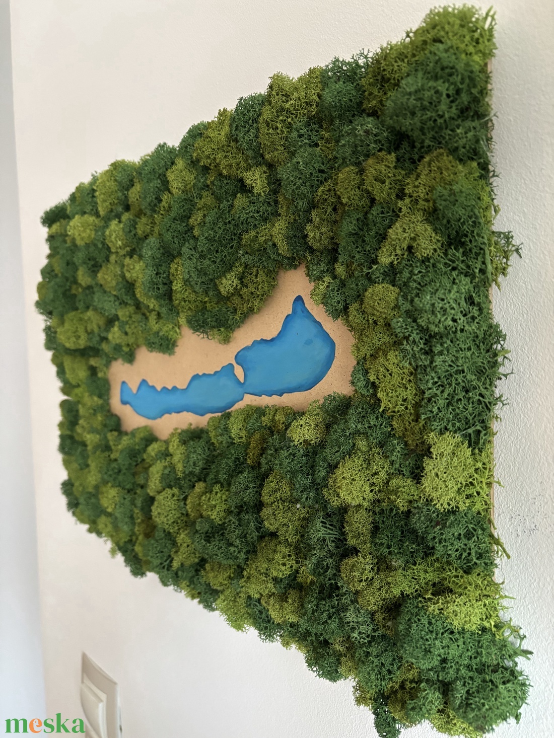 Balaton ihlette 3D zuzmókép - otthon & életmód - dekoráció - fali és függő dekoráció - zuzmókép, mohakép - Meska.hu