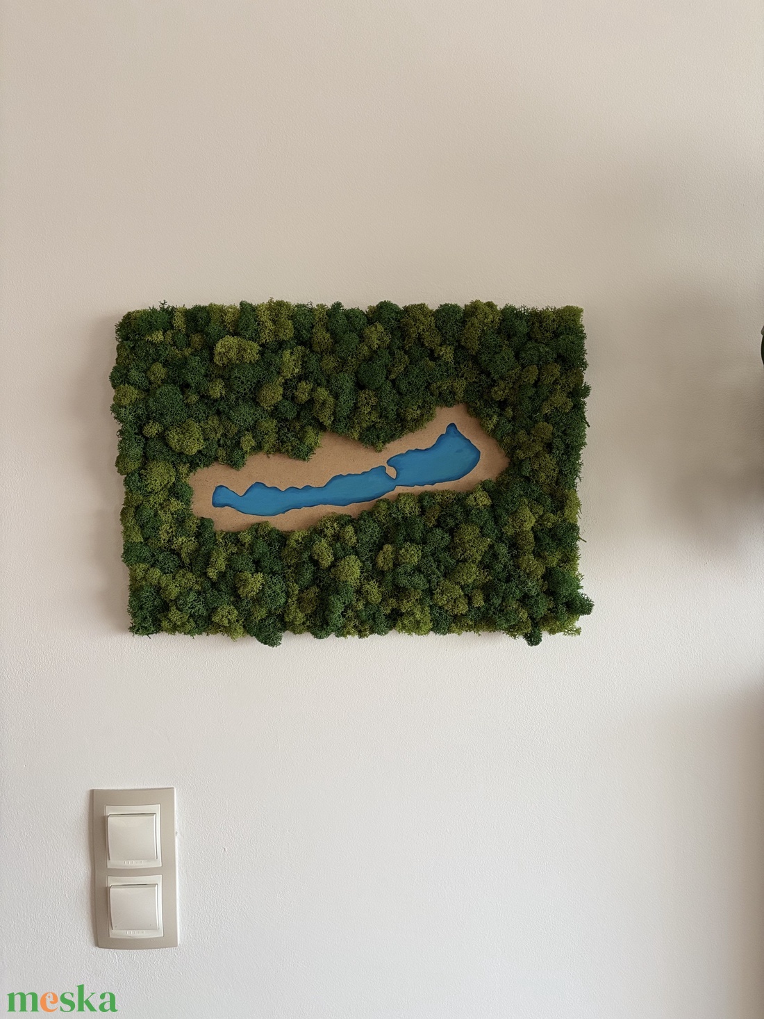 Balaton ihlette 3D zuzmókép - otthon & életmód - dekoráció - fali és függő dekoráció - zuzmókép, mohakép - Meska.hu