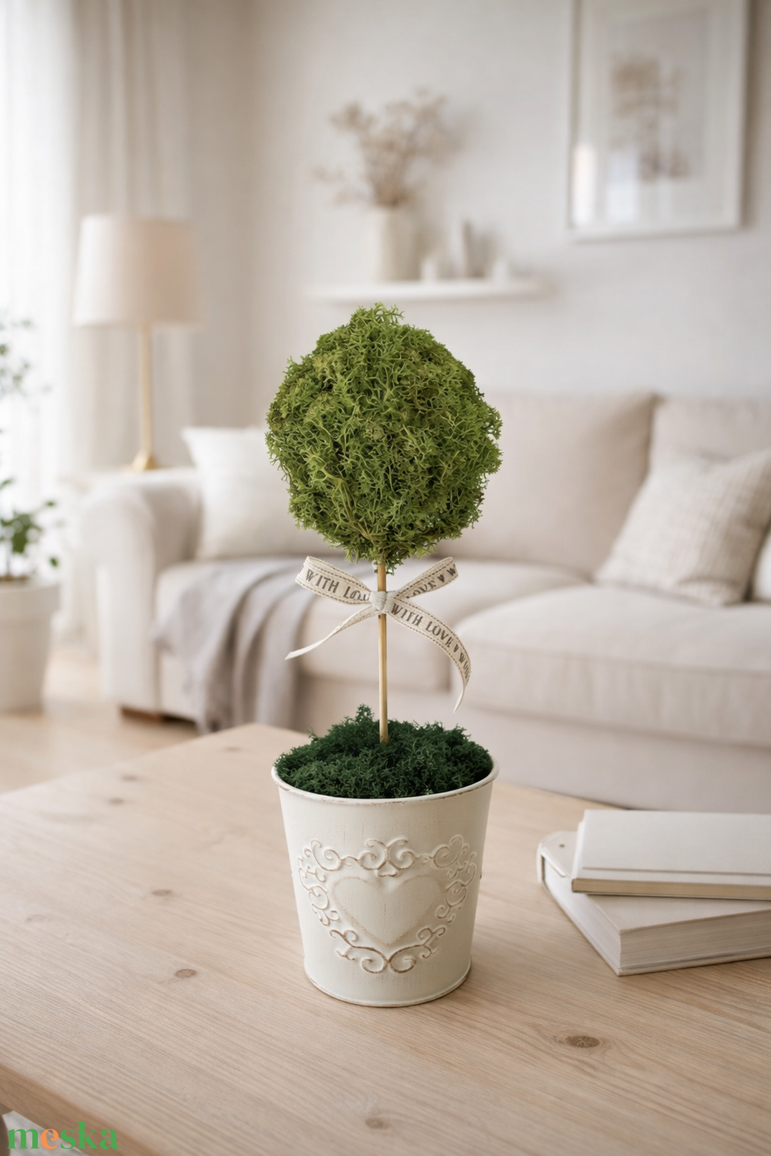 Kézzel készített zuzmó dekoráció- Zuzmófa - otthon & életmód - dekoráció - asztal és polc dekoráció - zuzmódekoráció, mohadekoráció - Meska.hu