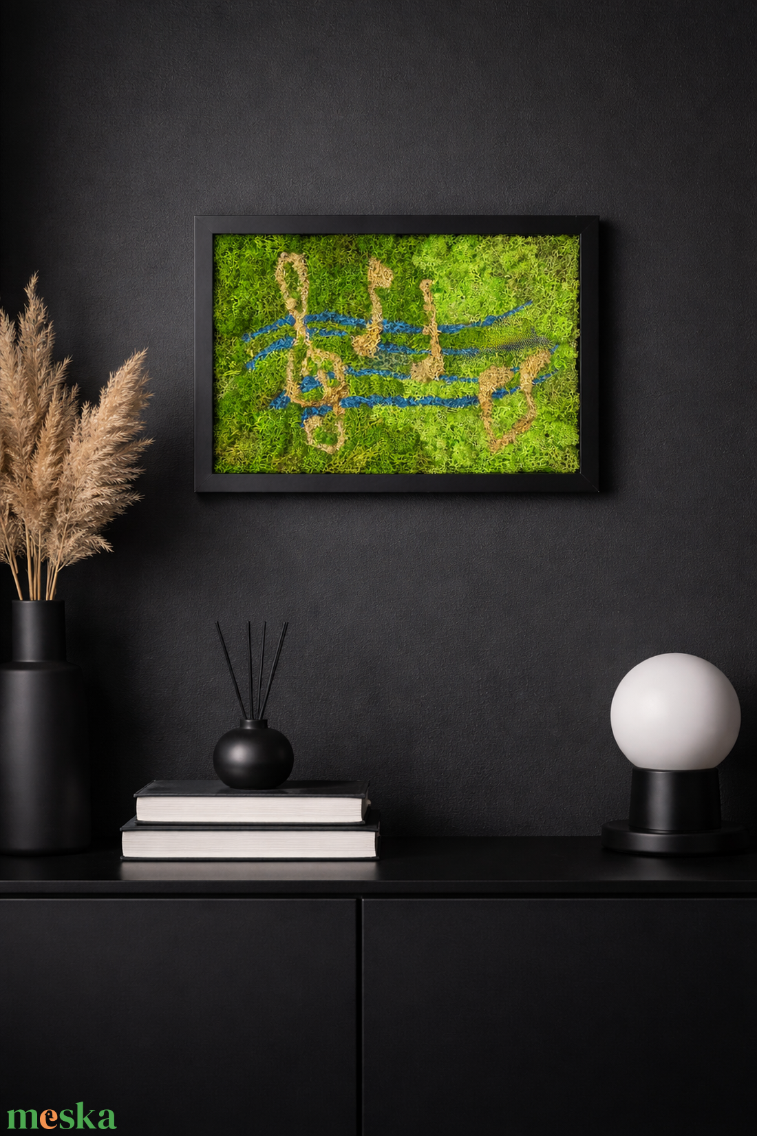 Zöld dallam � természet ihlette zuzmó kép - otthon & életmód - dekoráció - fali és függő dekoráció - zuzmókép, mohakép - Meska.hu