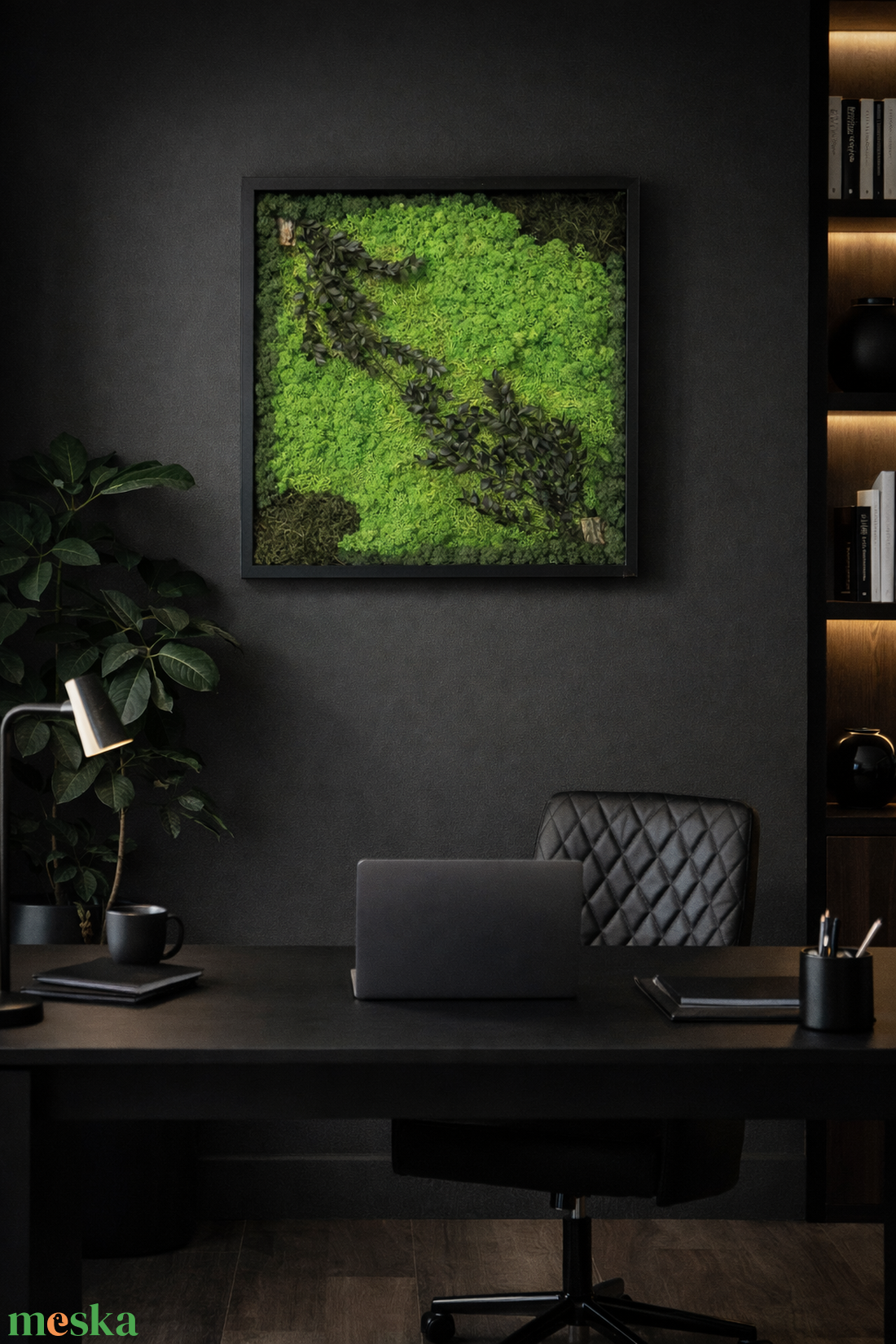 Kézzel készült egyedi zuzmópanel-50x50 cm - otthon & életmód - dekoráció - fali és függő dekoráció - zuzmókép, mohakép - Meska.hu