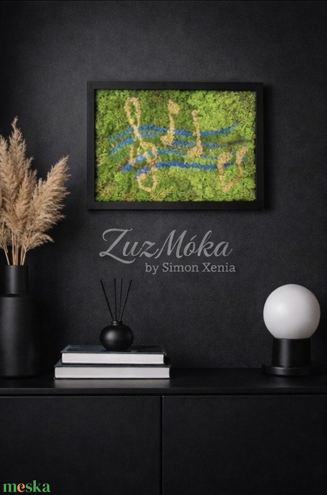 Zöld dallam � természet ihlette zuzmó kép - otthon & életmód - dekoráció - fali és függő dekoráció - zuzmókép, mohakép - Meska.hu