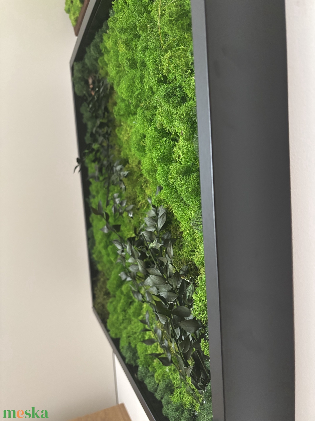 Kézzel készült egyedi zuzmópanel-50x50 cm - otthon & életmód - dekoráció - fali és függő dekoráció - zuzmókép, mohakép - Meska.hu