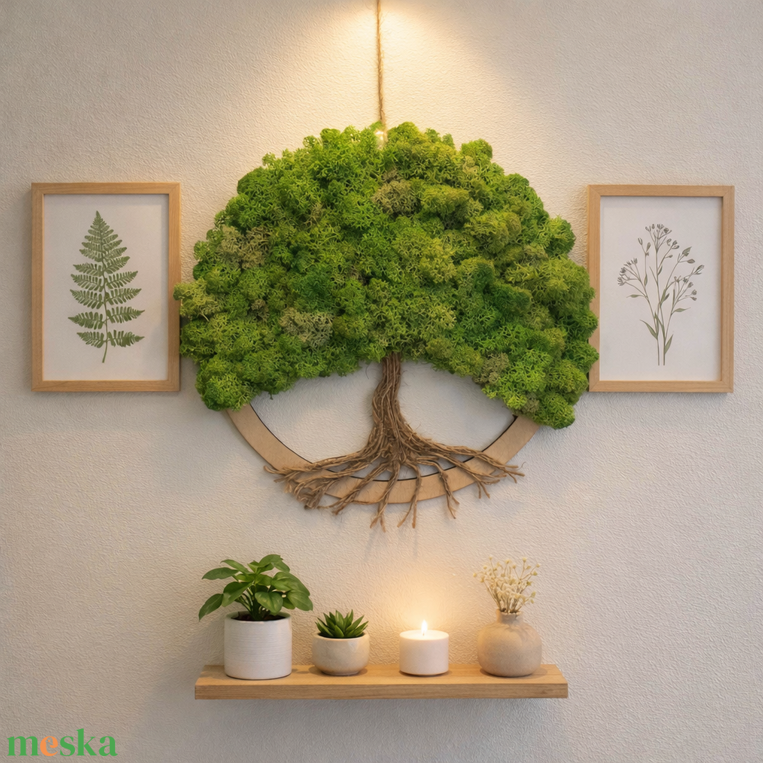 Zuzmóka Életfa - otthon & életmód - dekoráció - fali és függő dekoráció - zuzmókép, mohakép - Meska.hu