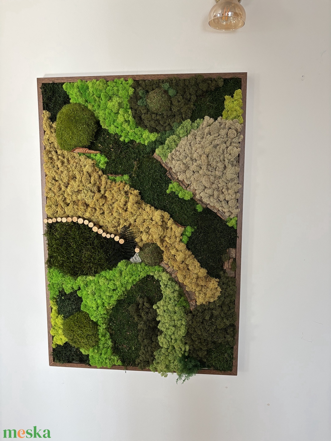 �Yellow óriás zuzmó panel - otthon & életmód - dekoráció - fali és függő dekoráció - zuzmókép, mohakép - Meska.hu