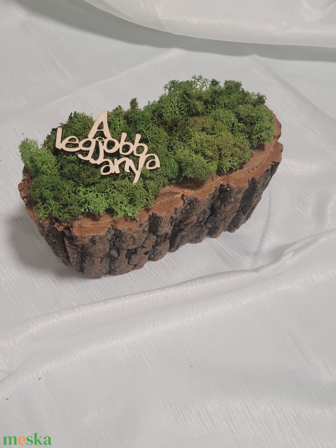 Izlandi zuzmó asztaldísz A LEGJOBB ANYA felírtattal - otthon & életmód - dekoráció - asztal és polc dekoráció - asztaldísz - Meska.hu