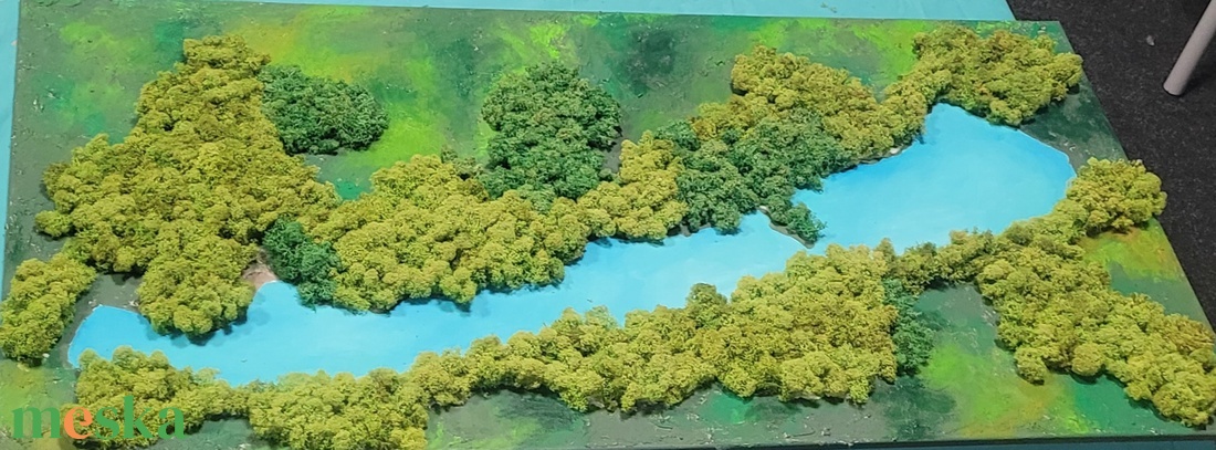 Balaton zuzmókép - otthon & életmód - dekoráció - fali és függő dekoráció - zuzmókép, mohakép - Meska.hu