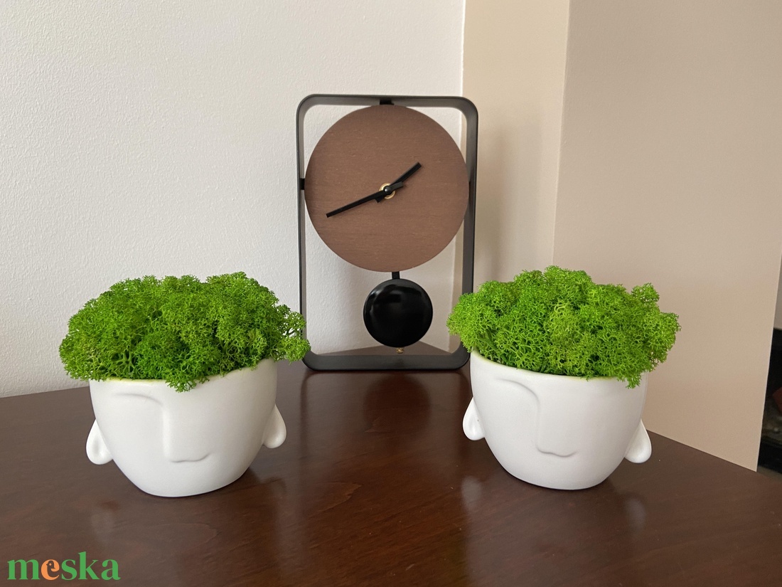 Izlandi zuzmóból készült modern kaspó - otthon & életmód - dekoráció - asztal és polc dekoráció - asztaldísz - Meska.hu