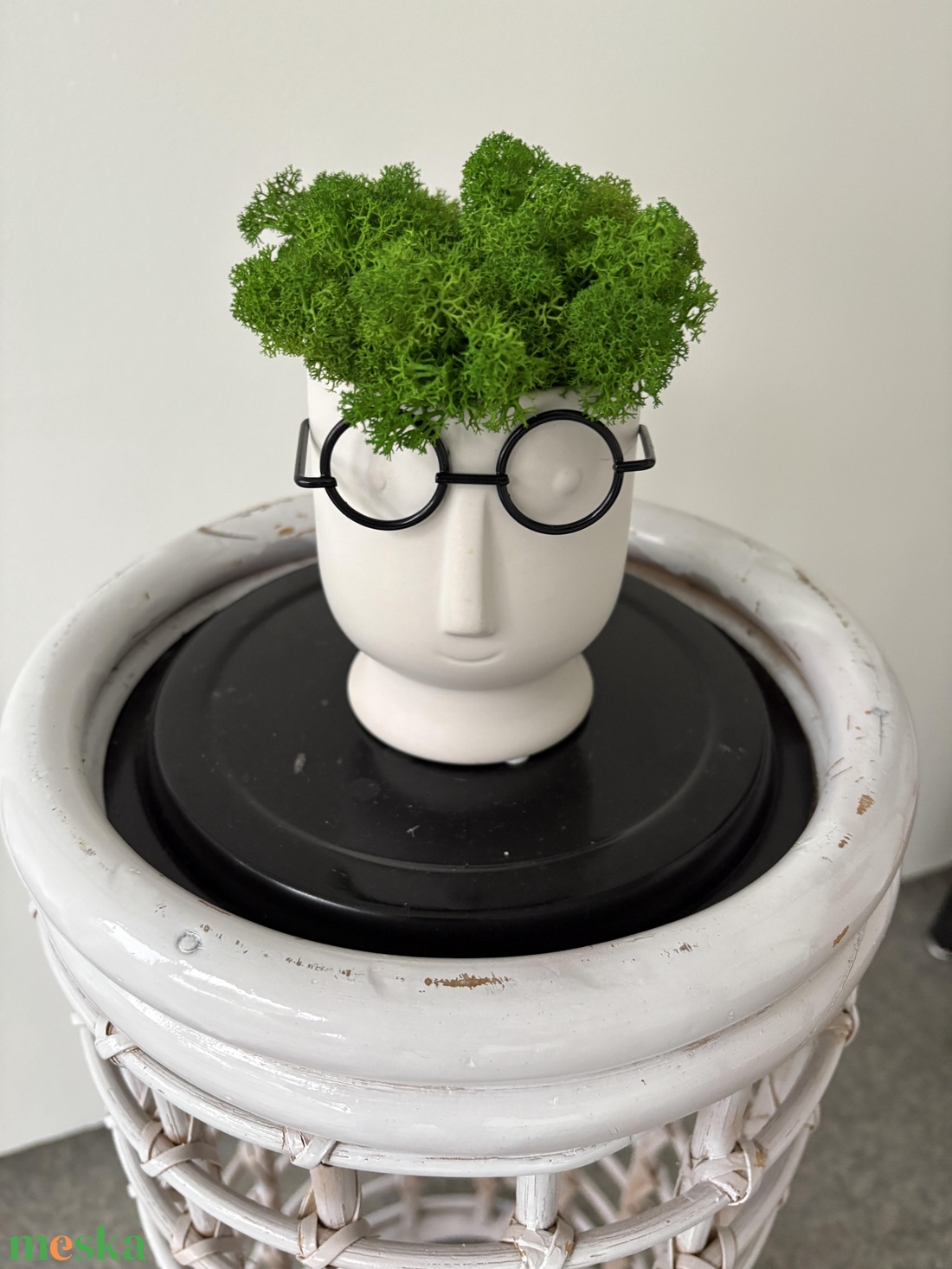 Izlandi zuzmó -szemüveges - kaspóban  - otthon & életmód - dekoráció - asztal és polc dekoráció - zuzmódekoráció, mohadekoráció - Meska.hu