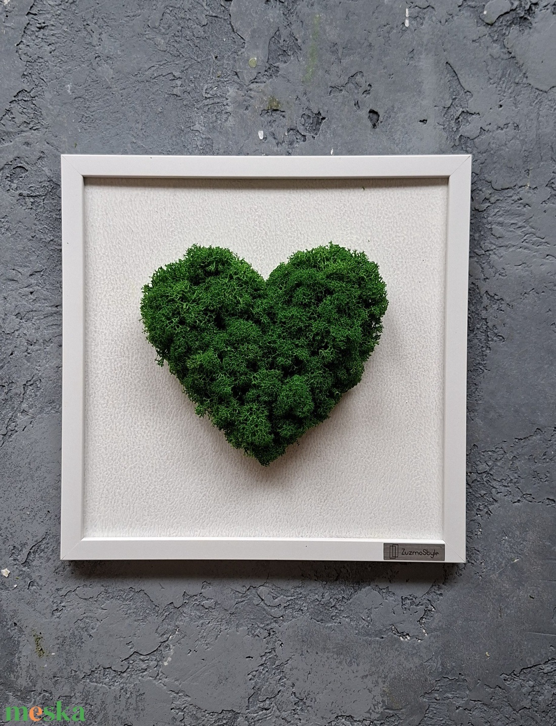 Szív Zuzmókép - otthon & életmód - dekoráció - fali és függő dekoráció - zuzmókép, mohakép - Meska.hu