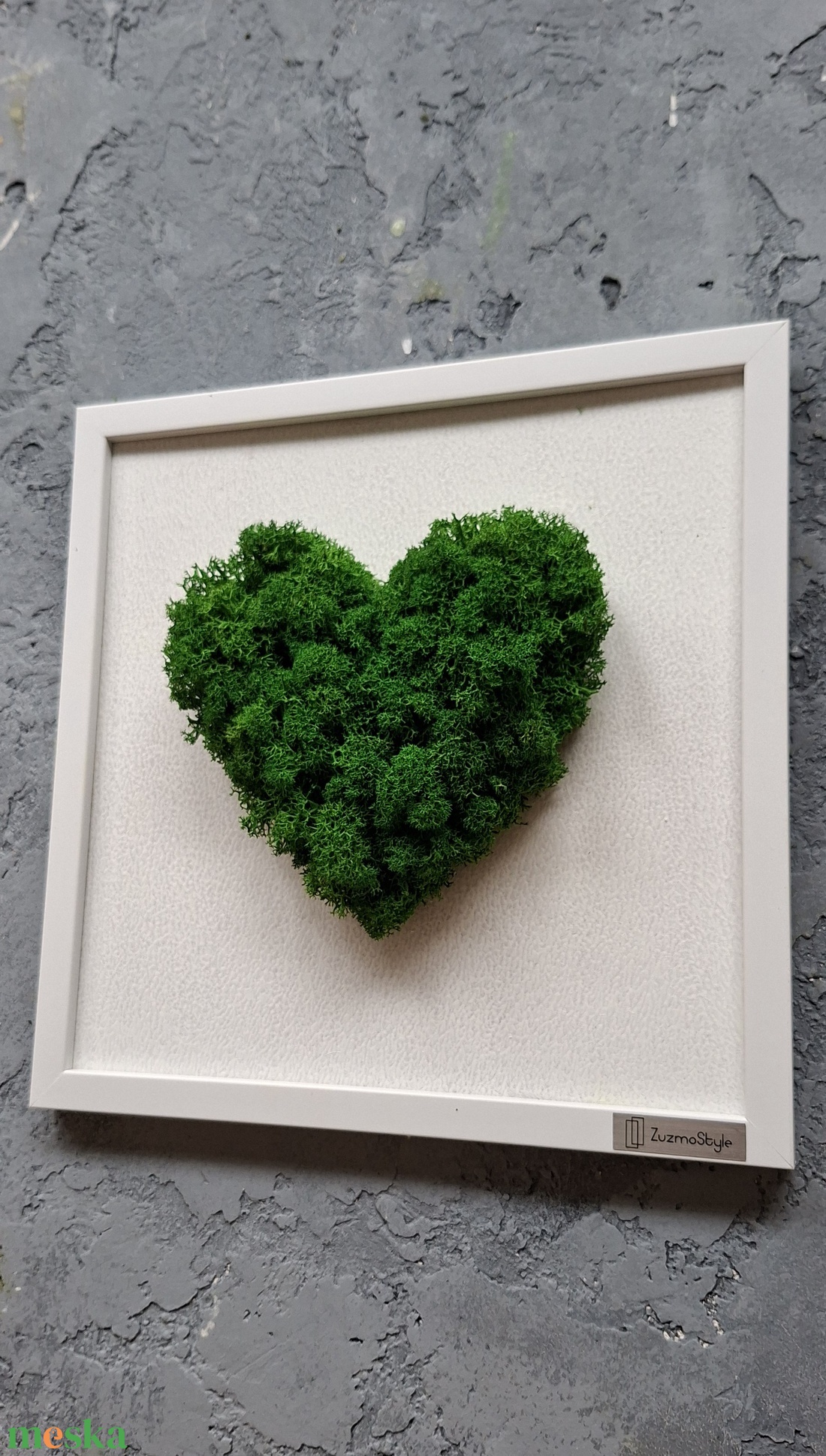 Szív Zuzmókép - otthon & életmód - dekoráció - fali és függő dekoráció - zuzmókép, mohakép - Meska.hu