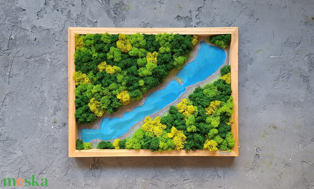 Balatonos Mohakép  - otthon & életmód - dekoráció - fali és függő dekoráció - zuzmókép, mohakép - Meska.hu