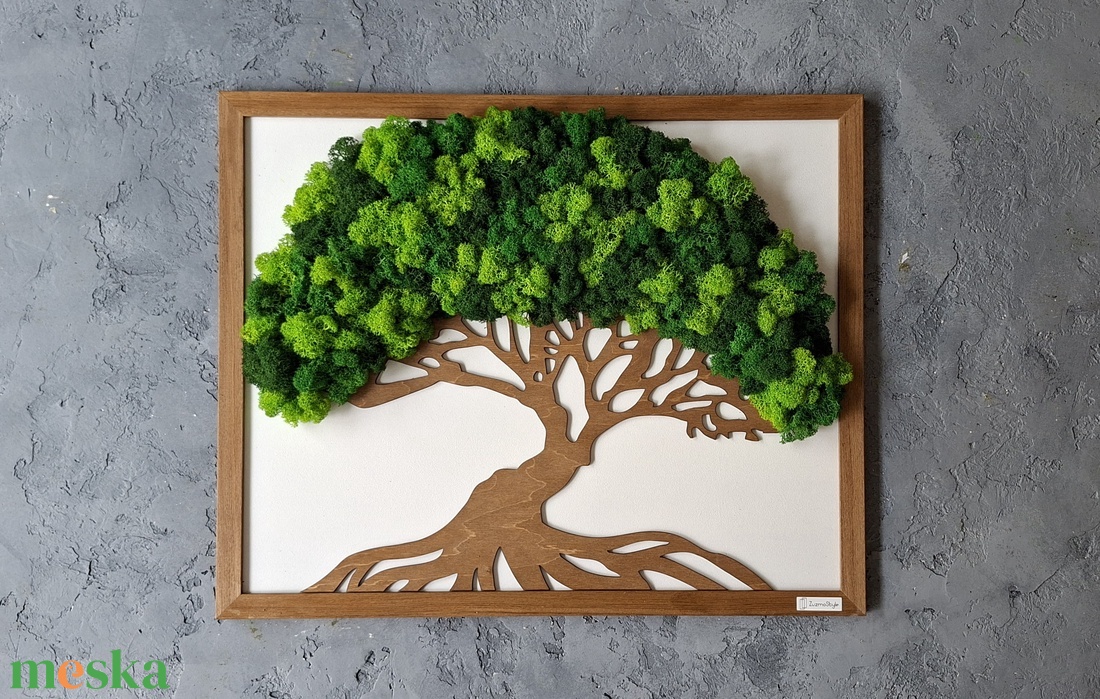 Életfa-hosszú élet szimbóluma  - otthon & életmód - dekoráció - fali és függő dekoráció - zuzmókép, mohakép - Meska.hu