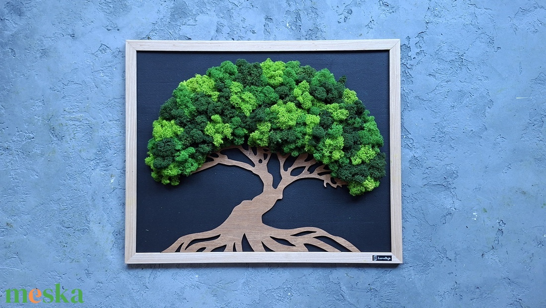Életfa-hosszú élet szimbóluma  - otthon & életmód - dekoráció - fali és függő dekoráció - zuzmókép, mohakép - Meska.hu