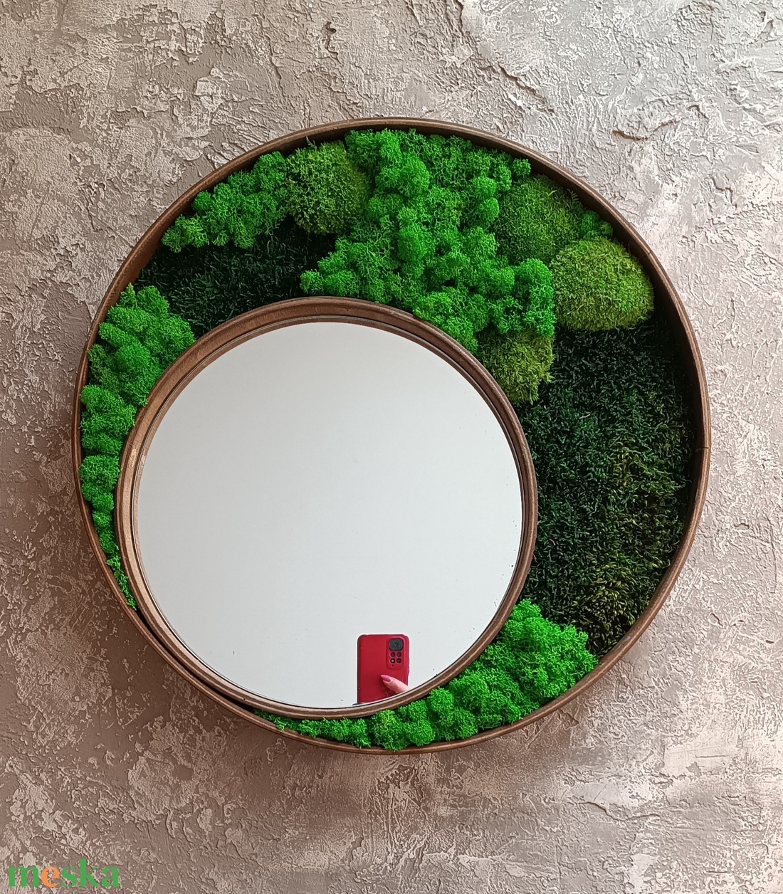 Tükrös Mohakép  - otthon & életmód - dekoráció - fali és függő dekoráció - zuzmókép, mohakép - Meska.hu