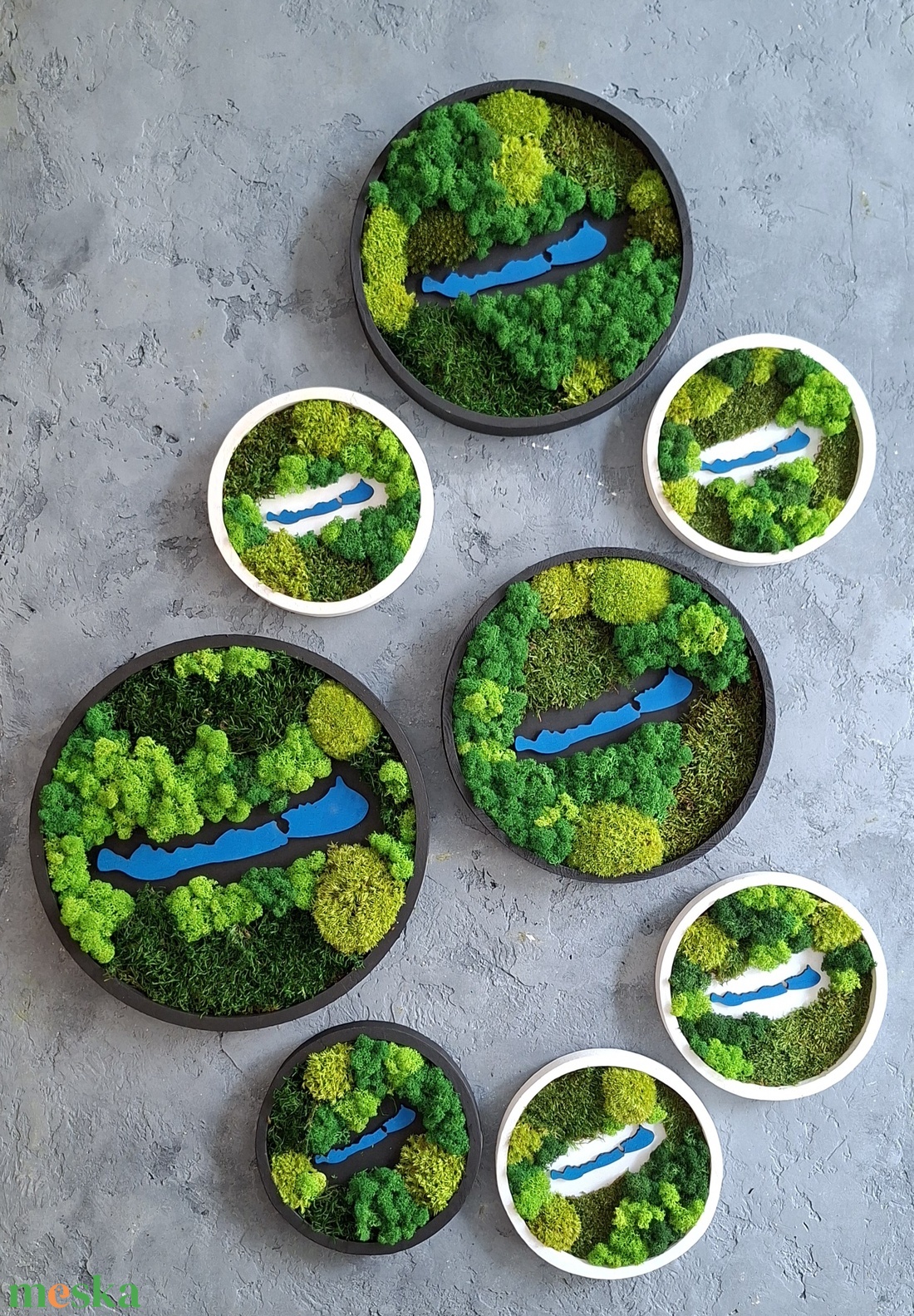 Balaton - otthon & életmód - dekoráció - fali és függő dekoráció - zuzmókép, mohakép - Meska.hu