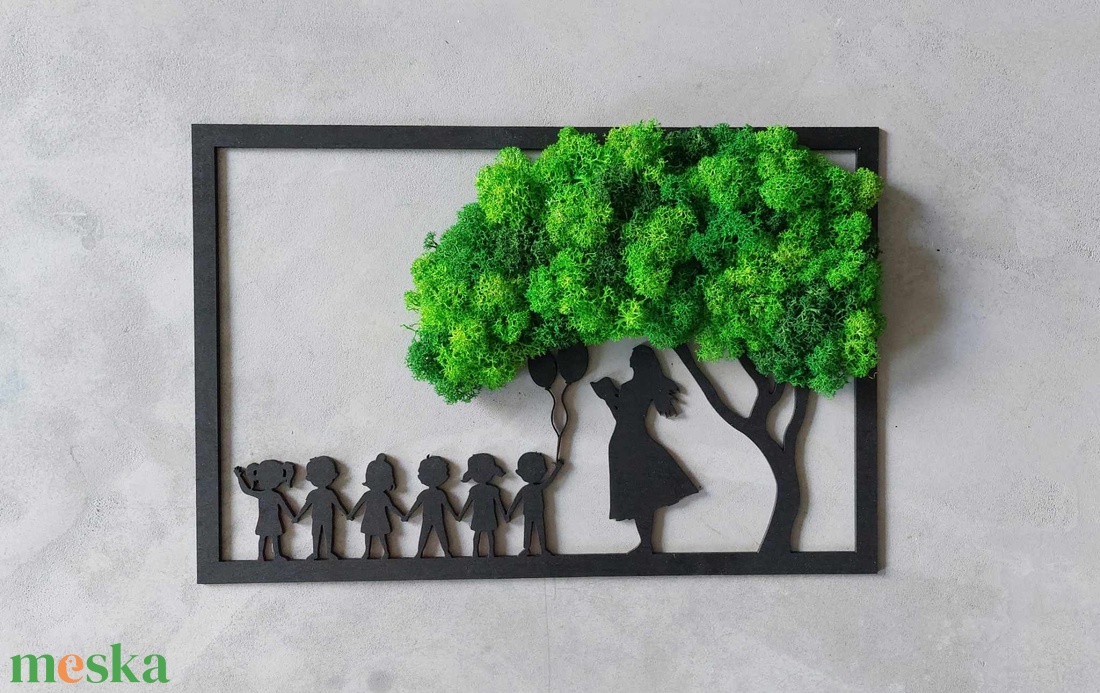 Életfa - gyerekekkel - otthon & életmód - dekoráció - fali és függő dekoráció - zuzmókép, mohakép - Meska.hu