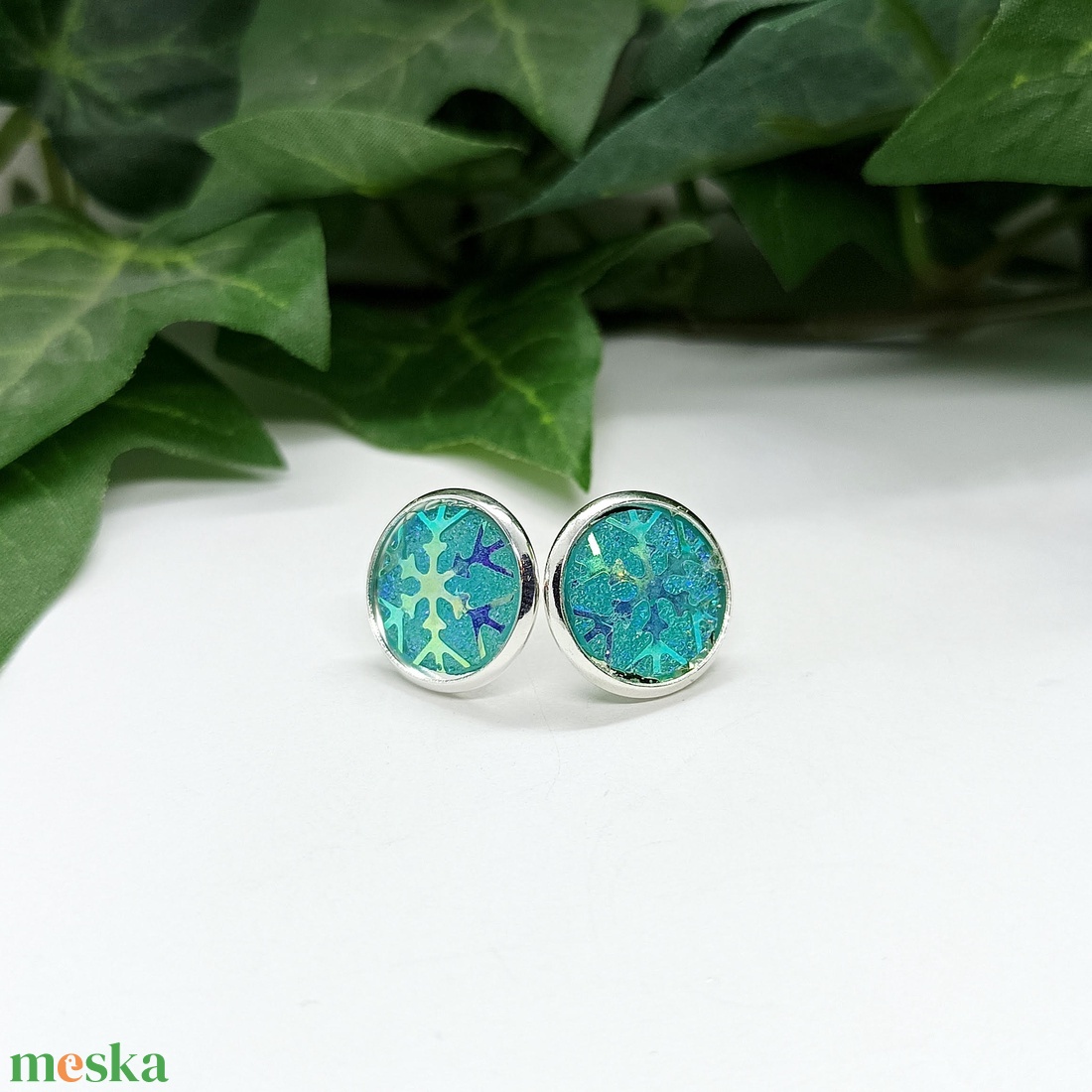 Téli színkavalkád pötty fülbevalók - ékszer - fülbevaló - pötty fülbevaló - Meska.hu