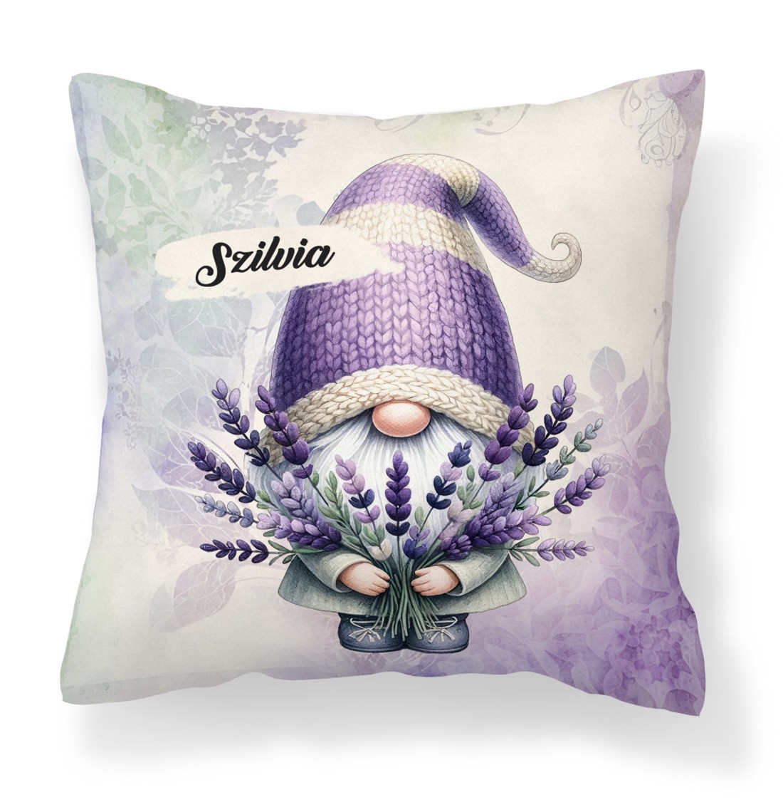 Névvel kérhető - Illatos Levendulás manó mintás párna - otthon & életmód - lakástextil - párna & párnahuzat - díszpárna (belsővel együtt) - Meska.hu