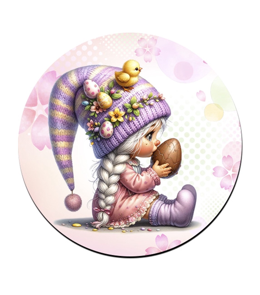Húsvéti manólány csokival bögre alátét -  - Meska.hu