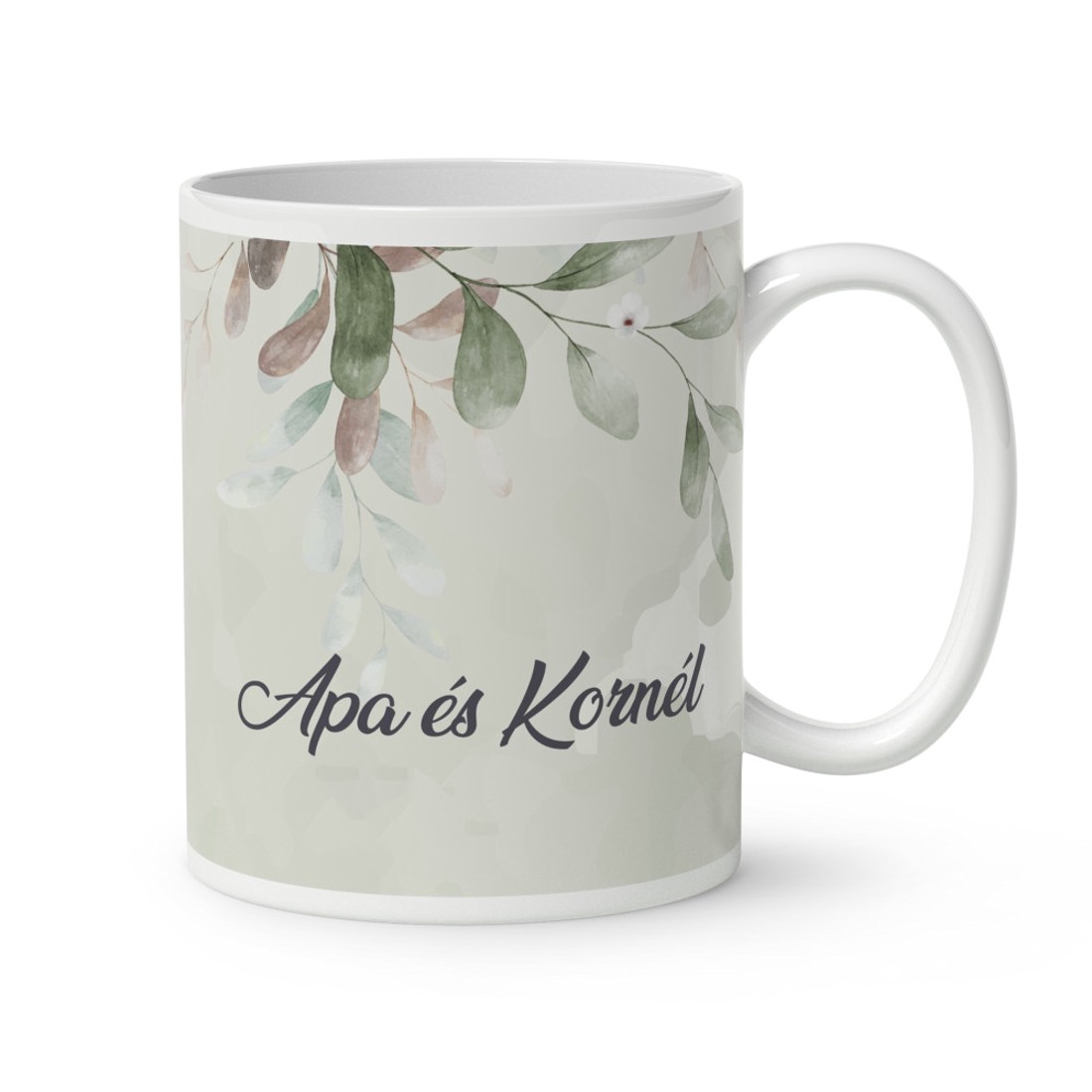 Kérd a neveddel - Apa és Fia pillanat mintás bögre - otthon & életmód - konyhafelszerelés, tálalás - tálalás - bögre & csésze - Meska.hu