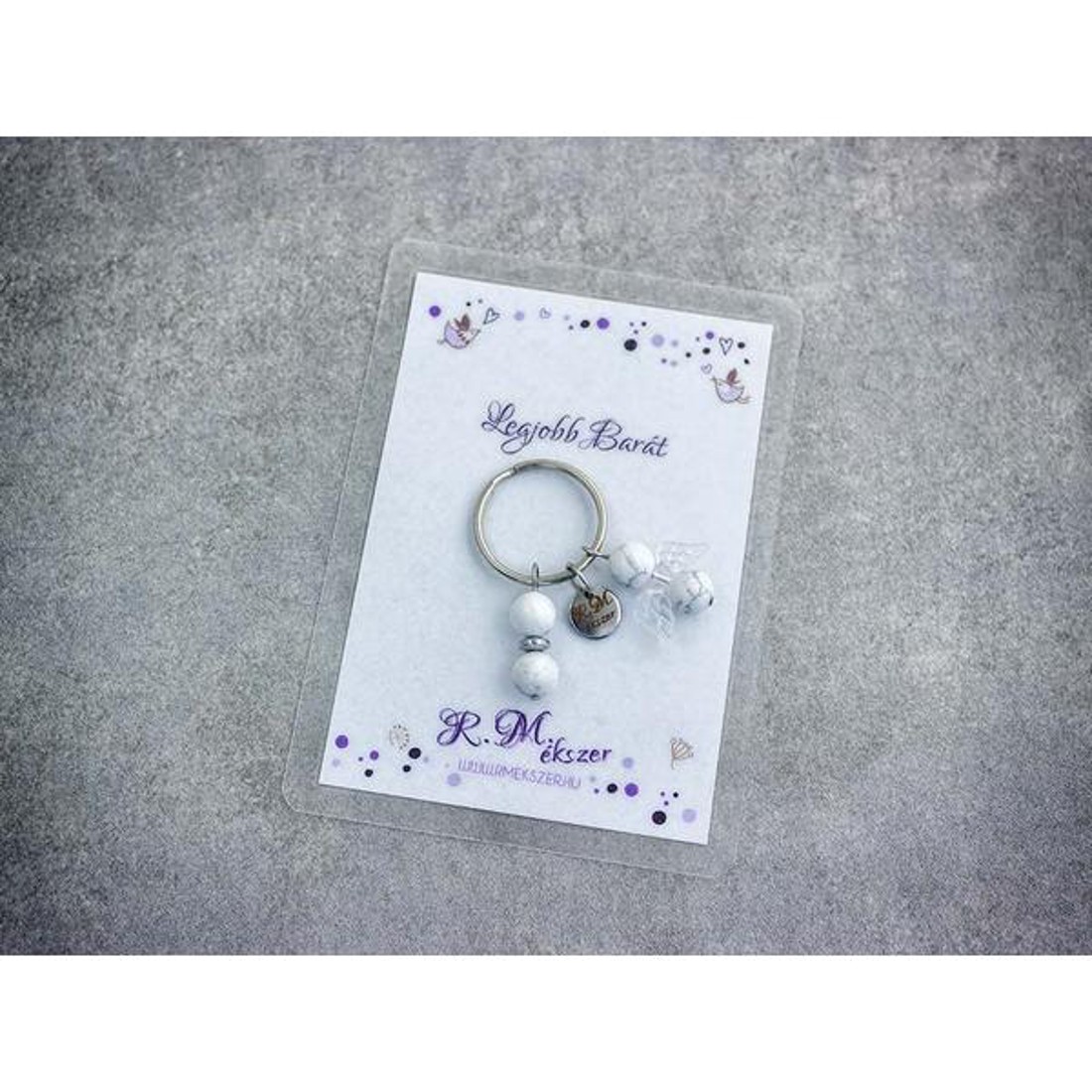 Legjobb barátomnak kulcstartó howlittal - táska & tok - kulcstartó & táskadísz - kulcstartó - Meska.hu